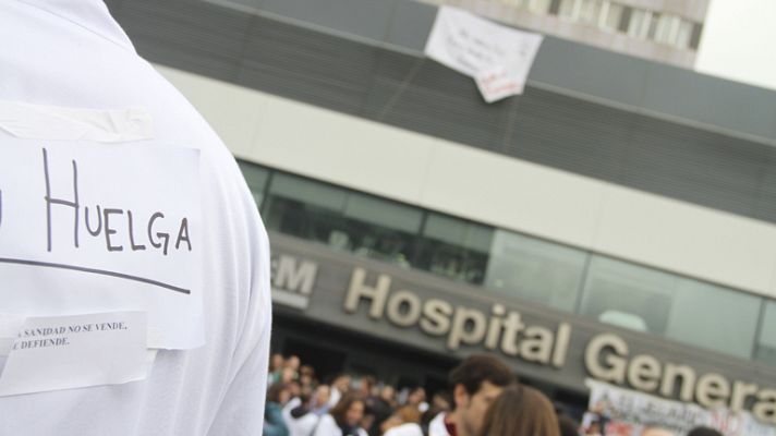 Telediario 1 - Huelga Sanidad Madrid