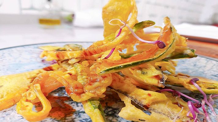 Saber vivir - Receta de tempura al curry con pieles de hortalizas