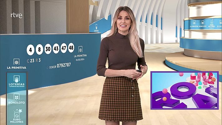 Loterías - Sorteo de la Bonoloto y Primitiva del 04/03/2024