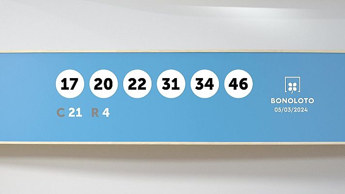 SELAE - Sorteo de la Lotería Bonoloto y Euromillones del 05/03/2024
