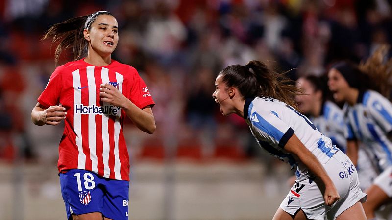 Atlético de Madrid - Real Sociedad. Resumen de la ida de semifinales de la Copa de la Reina