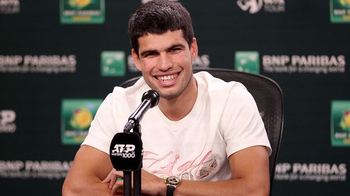 Telediario 1 - Carlos Alcaraz siente "algo especial" en la defensa del título de Indian Wells