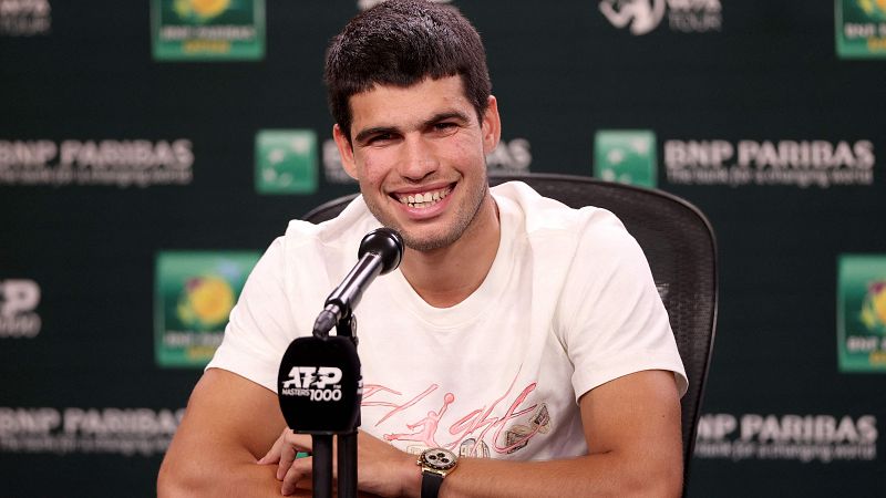 Carlos Alcaraz siente "algo especial" en la defensa del título de Indian Wells