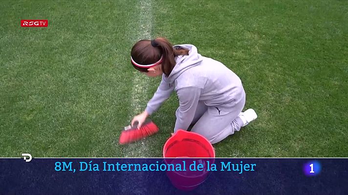 Telediario 1 - Aluvión de críticas al vídeo del Sporting de Gijón por el Día de la Mujer