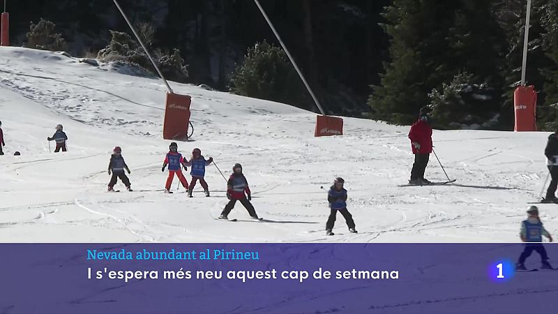 Nevada abundant al Pirineu: se n'espera més aquest cap de setmana - L'Informatiu | Veure