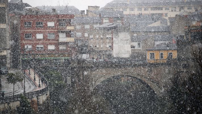 El tiempo - Tiempo inestable con nevadas, lluvias, viento y frío