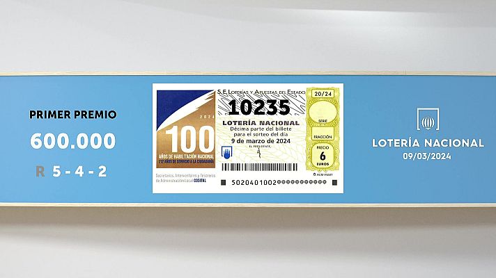 SELAE - Sorteo de la Lotería Nacional del 09/03/2024