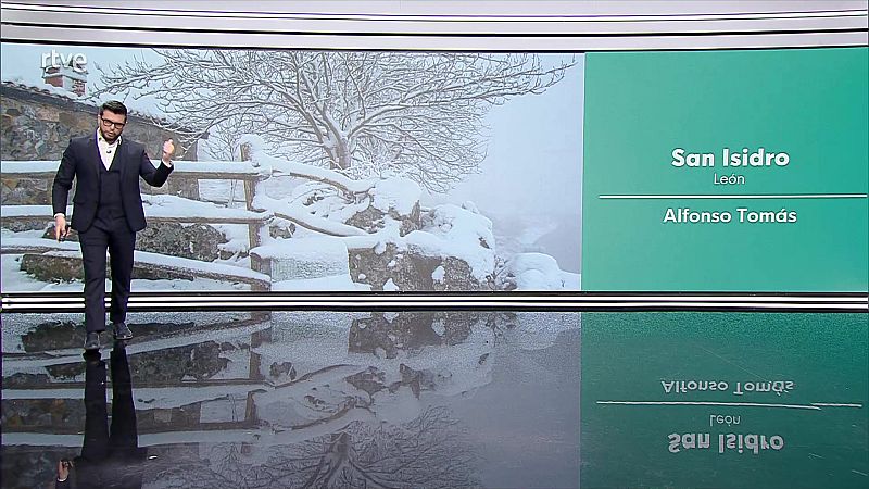 Nevadas significativas en montañas de la mitad norte y del sudeste peninsular - ver ahora