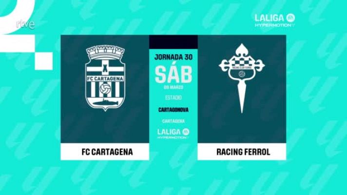 Resúmenes de LaLiga - Cartagena - Racing Ferrol: resumen partido de la 30ª jornada