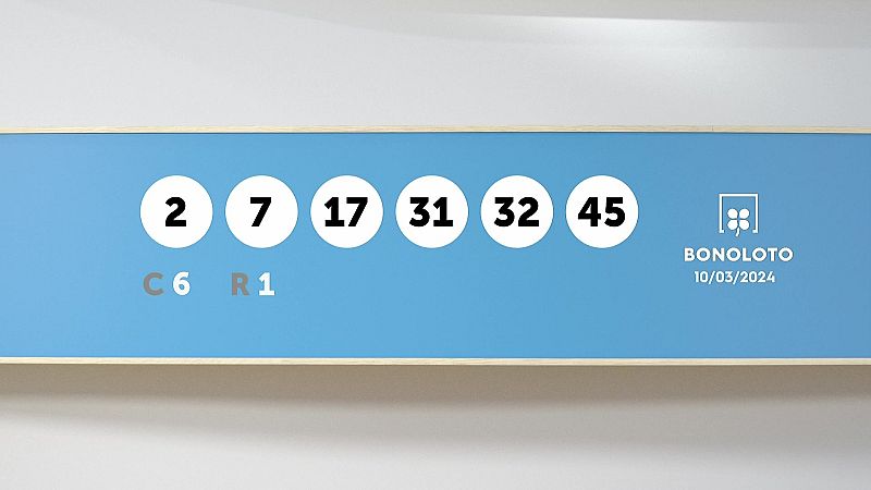 Sorteo de la Lotería Bonoloto del 10/03/2024 - Ver ahora