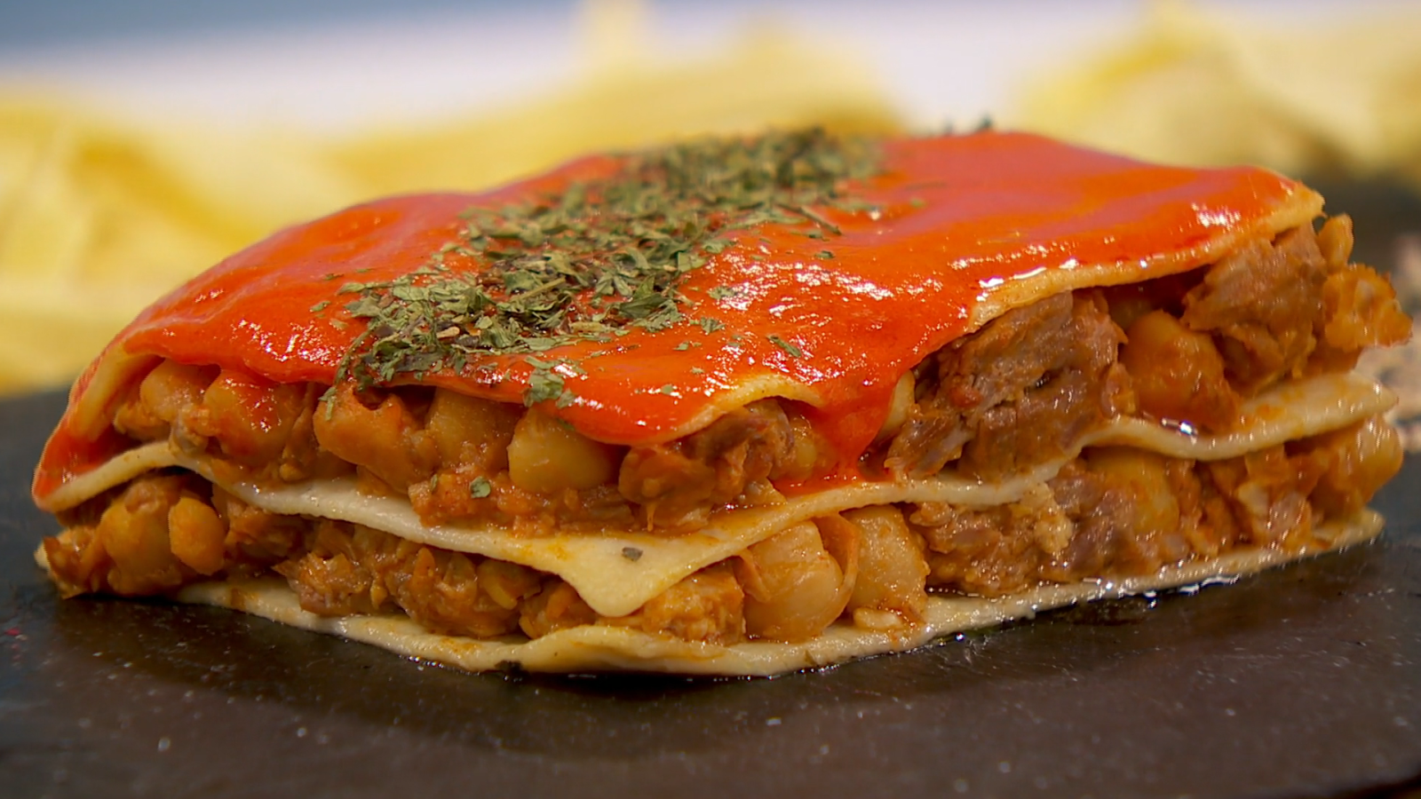 Receta de lasaña de ropa vieja del chef Sergio Fernández - Saber vivir | Ver