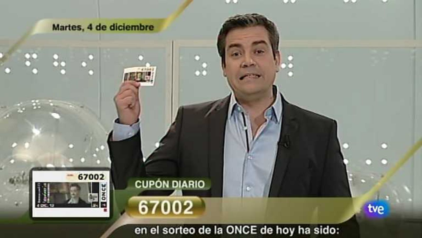 Sorteo ONCE - 04/12/12 - Ver ahora