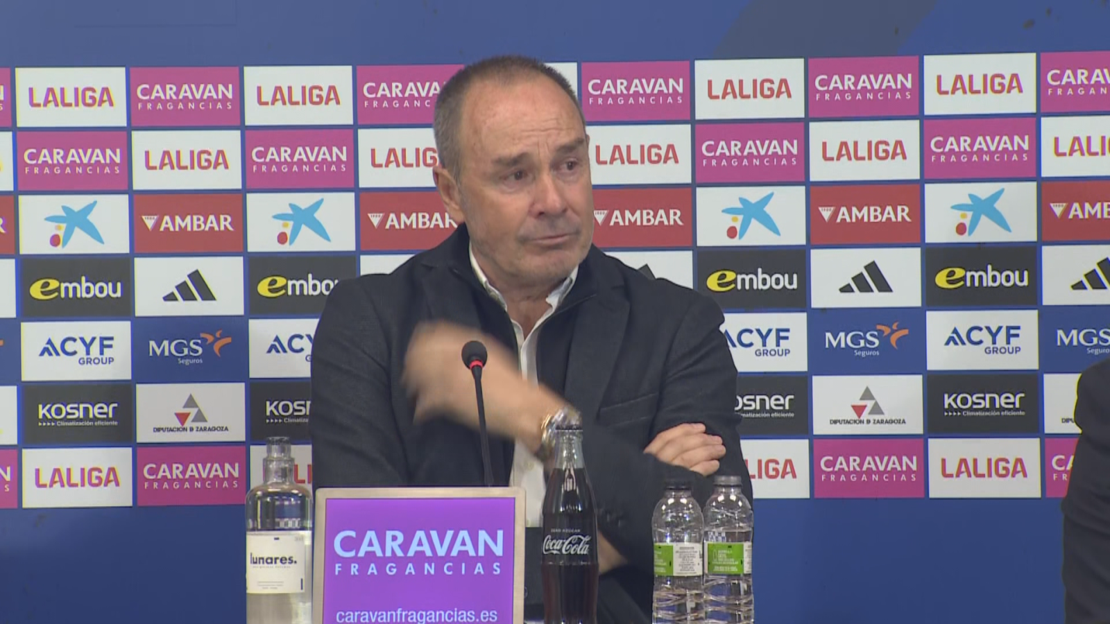 Víctor Fernandez se emociona en su presentación con el Zaragoza - Fútbol | Ver