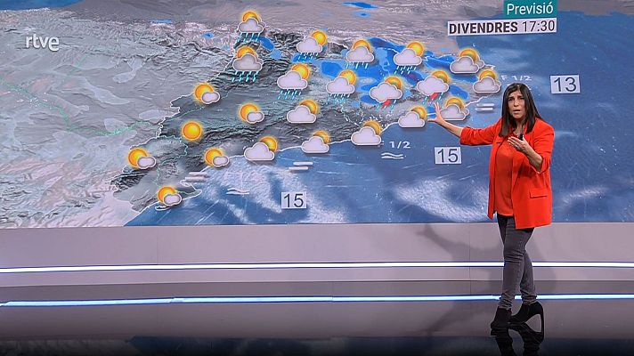 El temps - Ruixats i tempestes abans de recuperar la monotonia anticiclònica