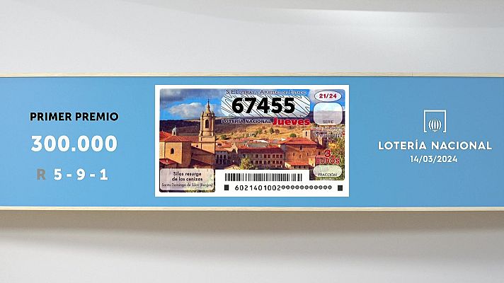 SELAE - Sorteo de la Lotería Nacional del 14/03/2024