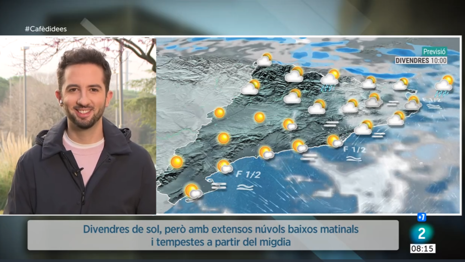 El Temps - Divendres primaveral amb ruixats i tempestes de tarda | Veure