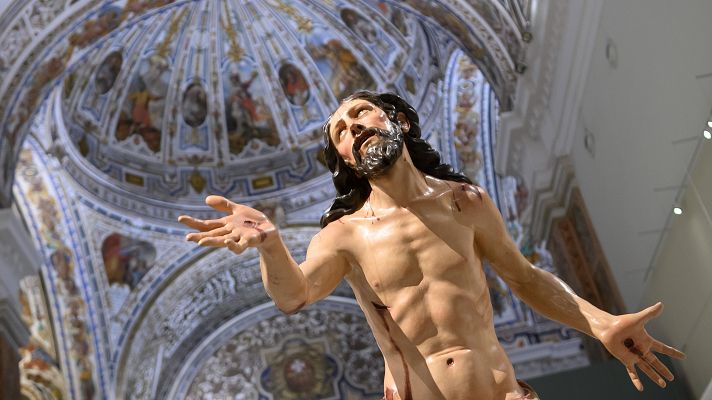 Telediario 2 - El 'arte' de desmontar la exposición del imaginero Pedro Roldán en Sevilla