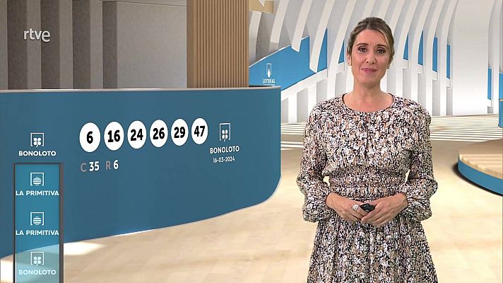 Loterías - Sorteo de la Bonoloto y Primitiva del 16/03/2024