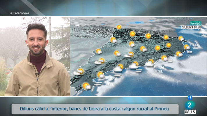 El temps - Calor atípica a l'interior, bancs de boira a la costa i algun ruixat al Pirineu