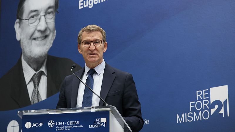 Feijóo considera a PSC, ERC y Junts "tres patas del mismo proyecto de ruptura" - Informativo 24h | Ver