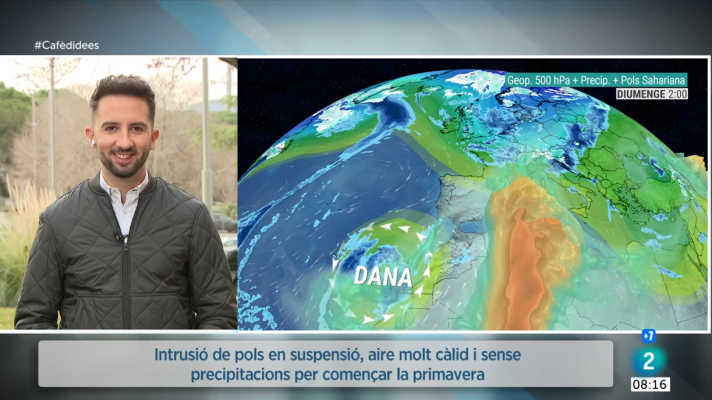 El temps - Calor de maig, pols sahariana i alguns ruixats