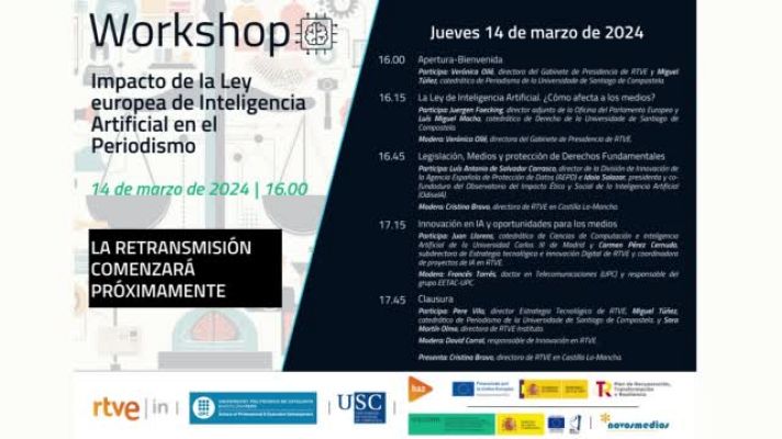RTVE Instituto - Workshop - Ley europea de Inteligencia Artificial en el Periodismo