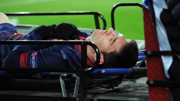 Champions League - Messi da el susto en el Camp Nou