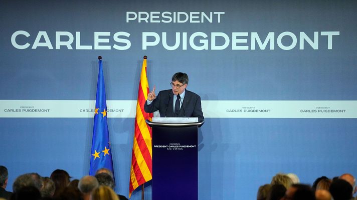 La tarde en 24h - Puigdemont anuncia su candidatura a las elecciones catalanas: "Es el momento de estar aquí"
