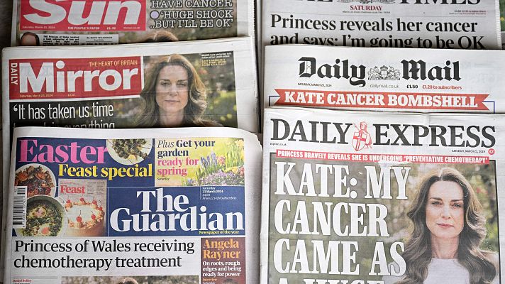 Telediario Fin de Semana - Kate Middleton acapara el foco mediático tras anunciar que padece cáncer