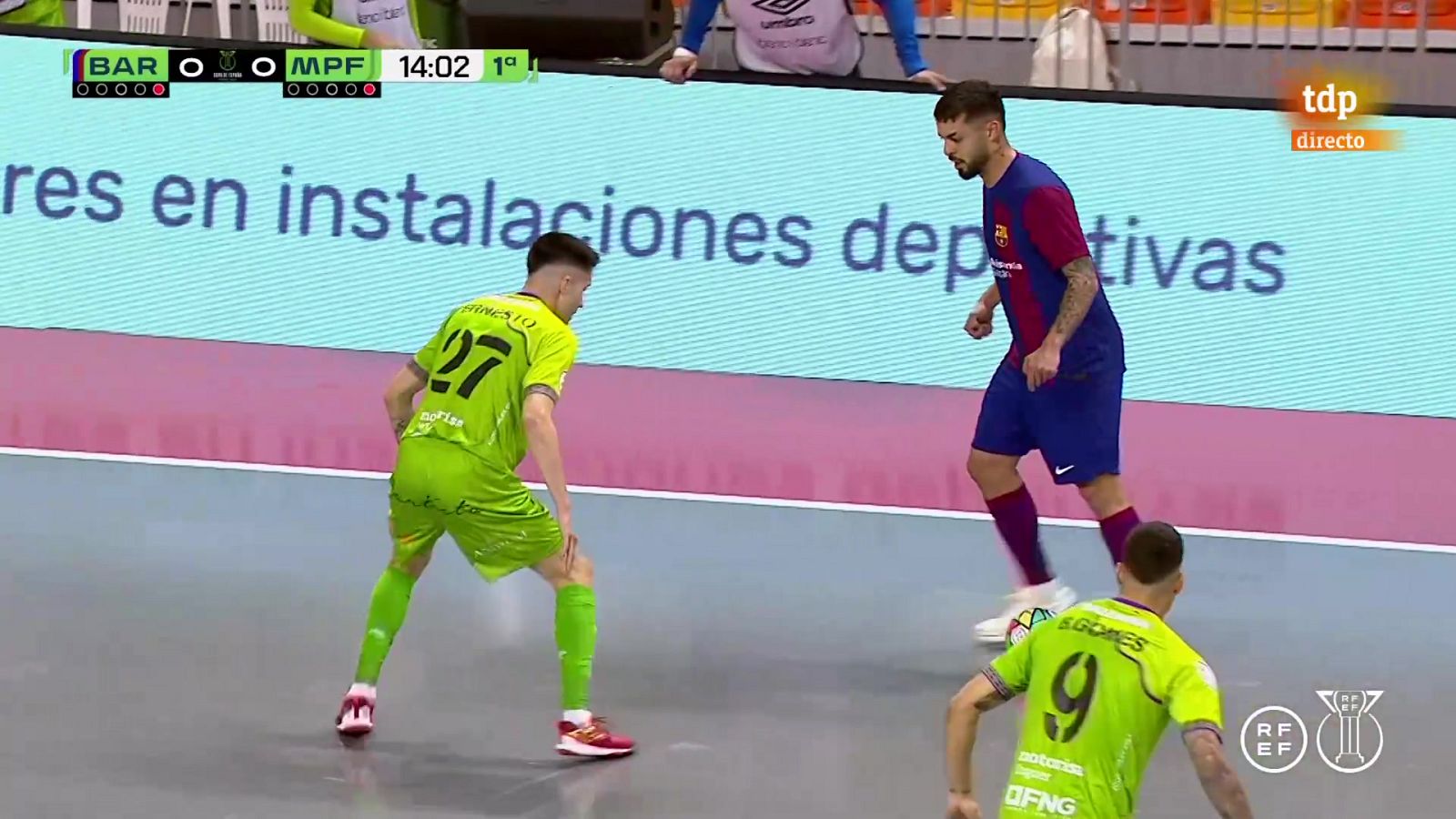 Fútbol Sala - Copa de España. 1ª Semifinal: Barça - Mallorca Palma Futsal - ver ahora