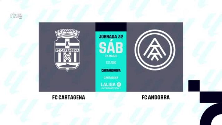 Resúmenes de LaLiga - Cartagena - Andorra: resumen del partido de la 32ª jornada