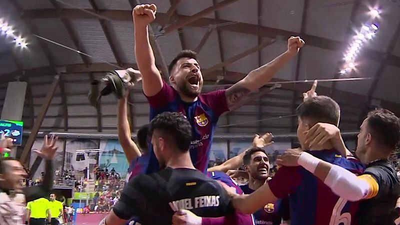 Catela y Miquel Feixas, h�roes del Bar�a en la Copa de Espa�a - F�tbol Sala | Ver