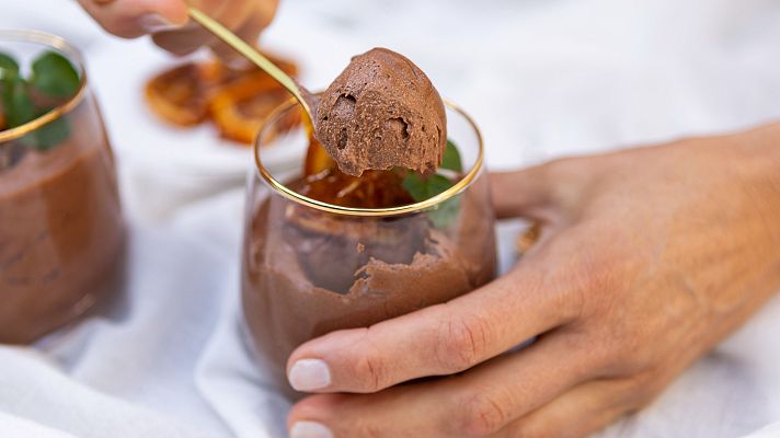 Saber vivir - Mousse de chocolate vegana, rápida y con 2 ingredientes