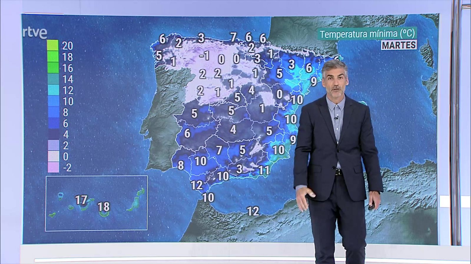Descenso notable de las temperaturas en la Península - ver ahora