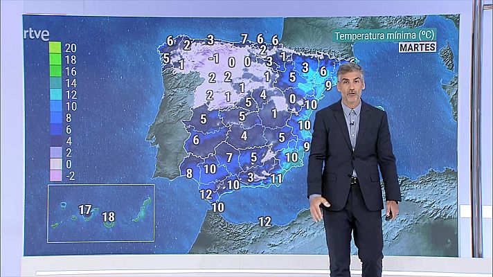 El tiempo - Descenso notable de las temperaturas en la Península