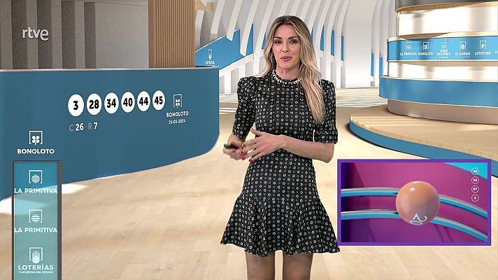 Loterías - Sorteo de la Bonoloto y Primitiva del 25/03/2024