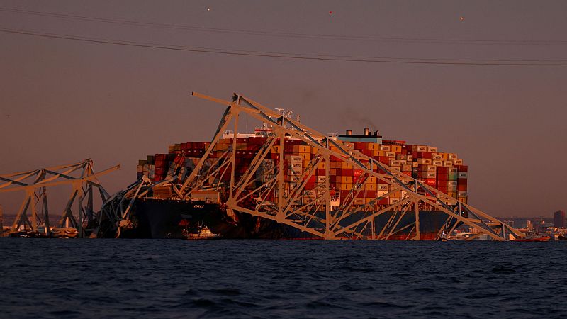 El puente Francis Scott Key en Baltimore colapsa por el choque de un carguero