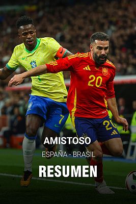 Fútbol - Resumen y goles del España - Brasil, partido amistoso