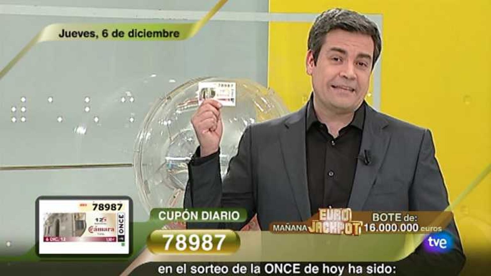Sorteo ONCE - 06/12/12 - Ver ahora