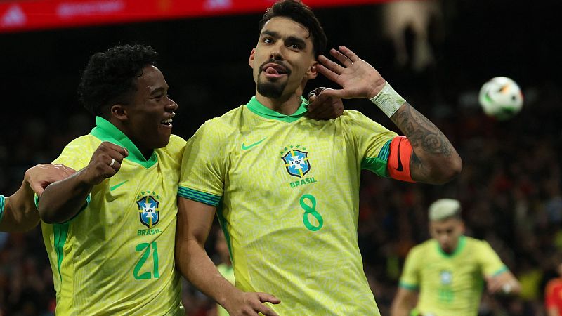 España - Brasil | Paquetá empata con un penalti en el descuento - Fútbol | Ver