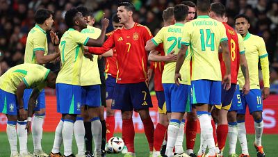Entradas duras, tnganas y pitos a Morata: el Espaa-Brasil nunca es un amistoso