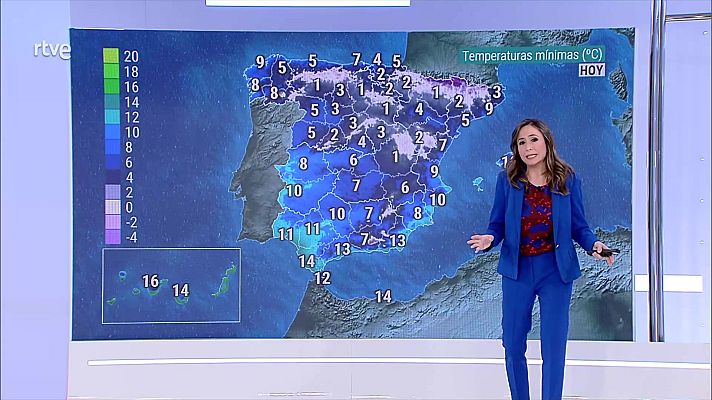 El tiempo - Precipitaciones localmente fuertes o persistentes en Galicia, oeste del sistema Central y Extremadura