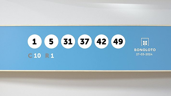 SELAE - Sorteo de la Lotería Bonoloto del 27/03/2024