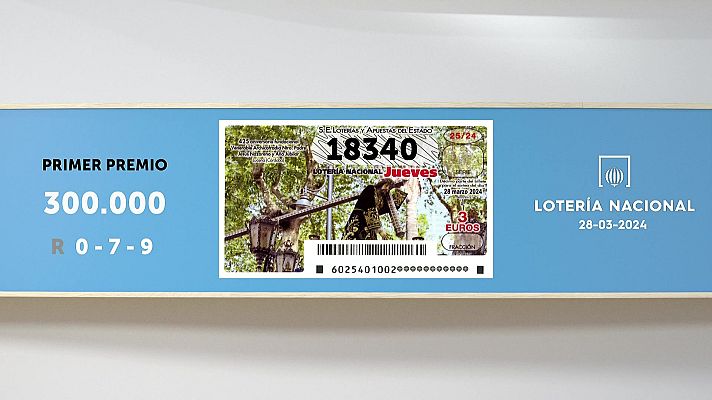 SELAE - Sorteo de la Lotería Nacional del 28/03/2024