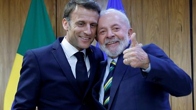Macron se rene con Lula en la primera visita de un presidente francs a Brasil en 11 aos