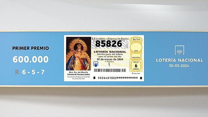 SELAE - Sorteo de la Lotería Nacional del 30/03/2024