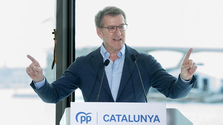 Informativo 24h - Feijóo carga contra Aragonès tras su propuesta de un referéndum