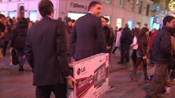 Telediario 1 - Seguridad en las zonas comerciales