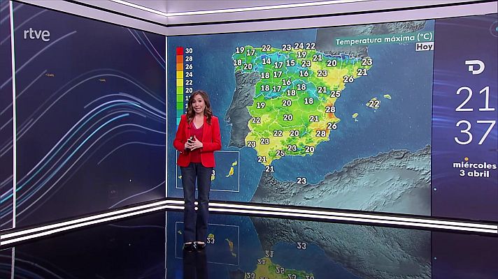 El tiempo - Aumento generalizado y acusado de las temperaturas