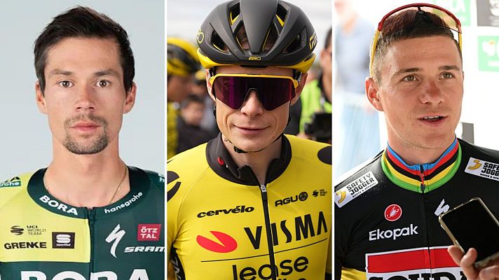 Telediario 2 - Grave caída de Vingegaard, Roglic y Evenepoel en la Itzulia